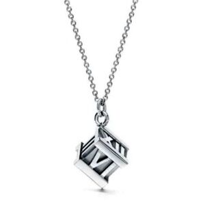 Tiffany and Company, Atlas cube necklace (Sterling silver)